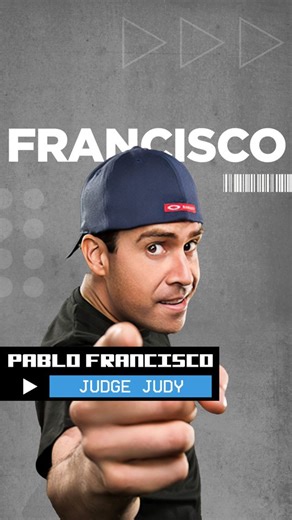 Judge Judy. Pablo Francisco brings his high-energy stand-up and iconic impressions to Levity Live Oxnard to kick off the new year. Jan 2–3. Ticket link in bio. #PabloFrancisco #LevityLiveOxnard #OxnardComedy #StandUpLive #ComedyWeekend | Oxnard Levity Live