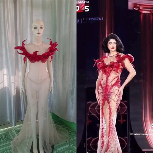 #CapCut May lại váy của miss Cosmo PaNaMa mà phom trơn sẽ như thế nào. #thietkethoitrang #tiktokfashion #cover #misscosmo