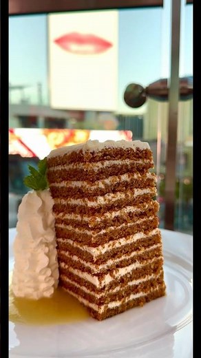 BRAND NEW !! 10 Layer Carrot Cake | $20 million steakhouse on the Strip | Ocean Prime #shorts