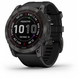sharafdg.com: Garmin 010-02541-11 Fenix 7X Sapphire Solar Edition Smartwatch Carbon Gray