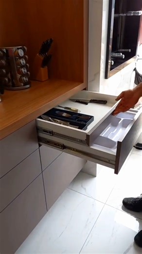 How to use push open drawer slides | soft close drawer #shorts #carpentry #ideas #2025