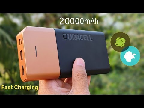 Best Fast Charging Power Bank For iPhone & Android Duracell 20000mAh Power Bank