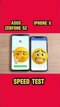 Android vs iOS speed test! Zenfone 5Z vs iPhone X 🚀 Who wins#shorts