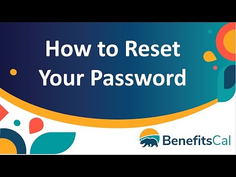BenefitsCal: How to reset a password