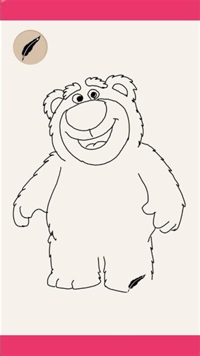 How to Draw LOTSO from Toy Story! 🍓🧸 Easy Step by Step Bear Drawing for Kids! #lidoartworks