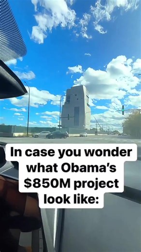 This is what it’s like driving up to the new Barack Obama Presidential Library It looks like a massive dystopian prison guard tower This ugly monstrosity cost $850 million dollars | Kevin McGraw | Facebook