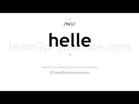 How to pronounce Helle | English pronunciation