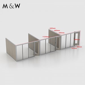 [Hot Item] Foshan Manufacture Office Glass Wall Partition Sysytems Modular Interior Systems Demountable Glass Office Partition