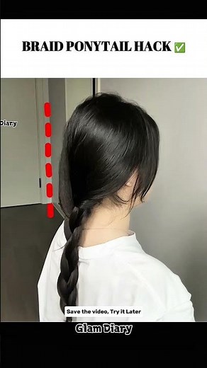 Easy Twisted Rope Braid Ponytail Tutorial |Sleek Low Twisted Braid for Long Black Hair Everyday Look