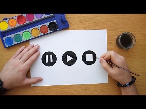 How to draw Pause, Play, Stop buttons