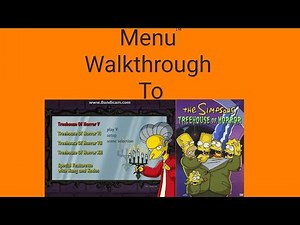 The Simpsons Treehouse Of Horror DVD Menu Walkthrough