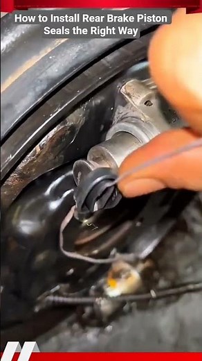 How to Install Rear Brake Piston Seals the Right Way #shorts #mechanic