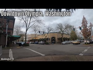 Downtown Olympia, Washington 4K Walking Tour