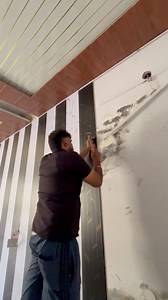 50 ru sqft me pvc wall panel lagwaye super heavy quality 👇👇 #insta instagram #instalike #pvc #pvcceiling | K K Interioor