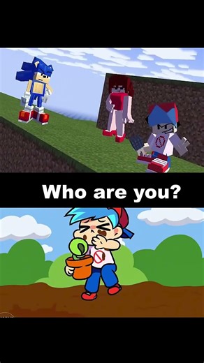 FNF Sonic Oh Uhm for hire vs minecraft mod Friday Night Funkin' #sonic #minecraft #shortsviral