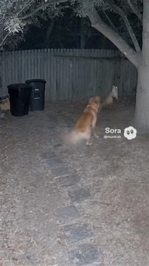 CCTV Caught Dog vs Fox Fight #shorts #animals #animalattack