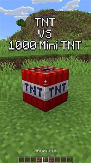 Minecraft 1 TNT vs 6767 Mini TNT😮