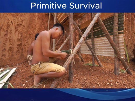 2.2K views · 23 reactions | Build The Most Beautiful Bamboo Swimming Pool On The Cliff | Primitive Survival | Facebook