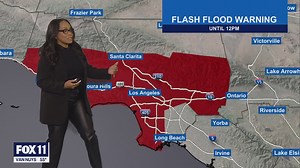 LA Rain: Flash Flood warning in effect