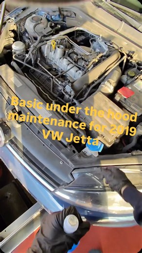 K&R on Instagram: "Basic under hood maintenance on VW Jetta #metaglasses #howtochangeoil #vwjetta"