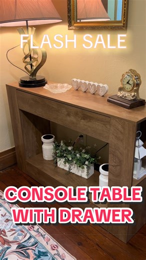 Vividwood Console Table with Drawer