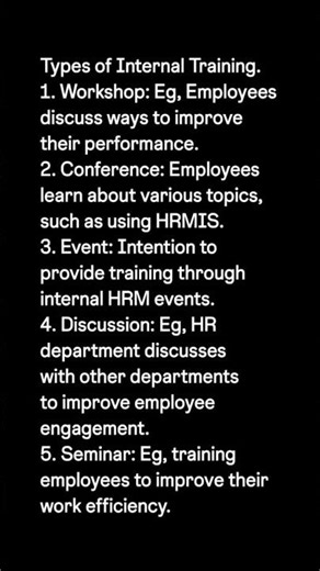 Types Of Internal Training In an Organisation