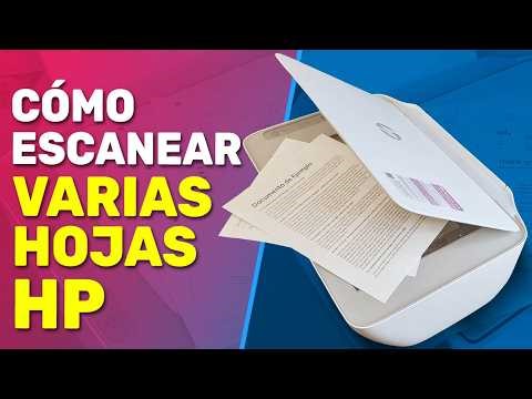 How to Scan Multiple Pages into 1 File with HP DeskJet 2855e Multifunction Printer