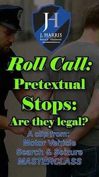 Are pretext stops legal in New Jersey? What happens to police after an illegal search?