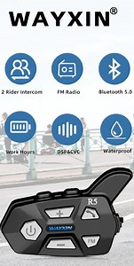 WAYXIN - Intercom motor - Intercom helm - Headset - Communicatie intercom | bol