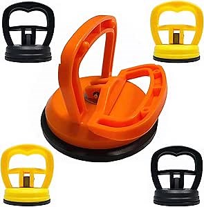 2pcs 2.24" Small Suction Cup Dent Puller Handle Lifter-Car Dent Remover Tool for Car Dent Repair, Glass,Tiles, Mirror, Granite Lifting and Objects Moving 2 Pack