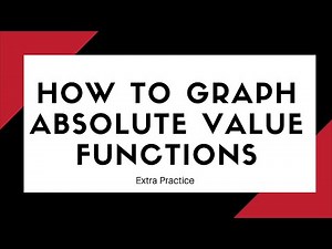 1.9 - GRAPHING ABSOLUTE VALUE FUNCTIONS - EXTRA PRACTICE