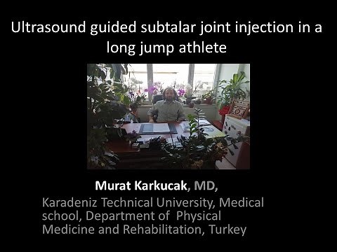 Ultrasound guided subtalar joint injection in a long jump athlete, by Prof Murat Karkucak MD