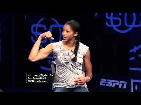 Candace Parker Flexing Biceps