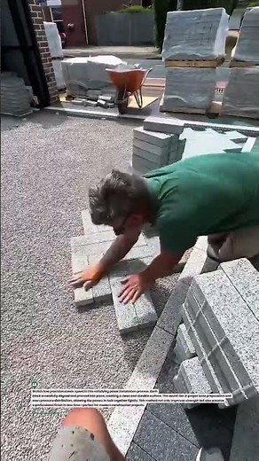 Satisfying Paver Installation Technique That Saves Time! #construction #tools #DIY