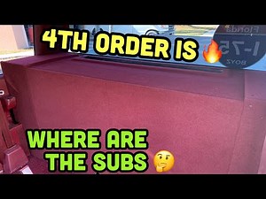 4th Order Bandpass Car Audio Sub Box w/ Sundown Audio Subs in OBS GMC Truck Looking Fire