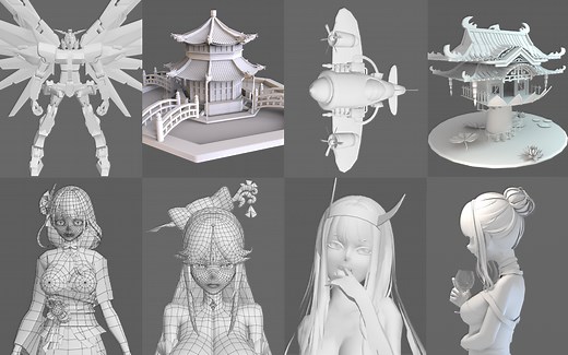 45个案例教程让你从0到1学会3DMAX建模，学校不教的3DMAX建模教程，零基础建模思路技巧讲解，包含人物建模，场景建模，3D建模系统教学_哔哩哔哩_bilibili