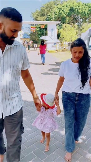Little Princess at the Temple with Mom & Dad 👶🌼 #cutebaby