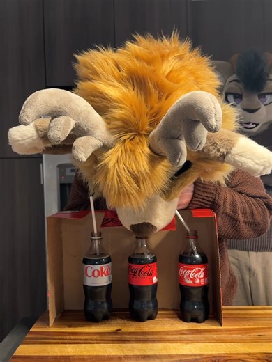 Does a goat or deer know coke better? ft. @imjerb #furry #furrytiktok #furrycommunity #furries #fursuiter