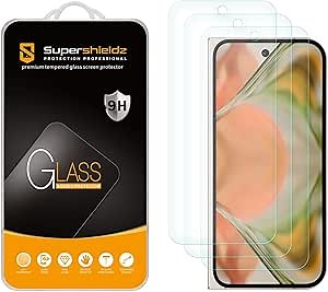 Supershieldz (3 Pack) Designed for Google Pixel 9 Pro Fold (Front Screen Only) [Case-Friendly] Tempered Glass Screen Protector, Anti Scratch, Bubble Free