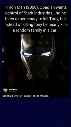 In Iron Man (2008), Obadiah's Plot to Kill Tony Leads to an Unexpected Family Target
