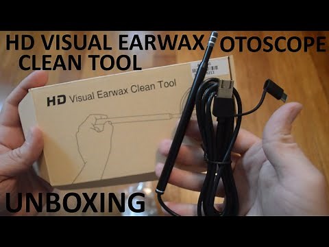 Unboxing HD Otoscope Visual Earwax Clean Tool