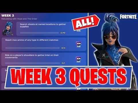 How to *EASILY* Complete All Week 3 Quests | Fortnite Chapter 7 Season 2: Showdown
