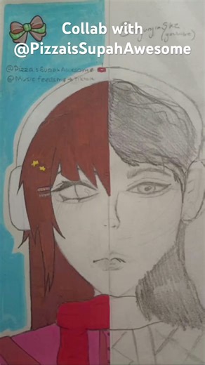 Collab Drawing with my friend #drawing