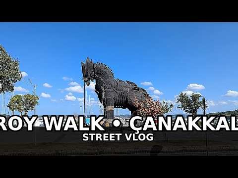 4K Walking tour - Ancient city of Troy - Çanakkale, Turkey - Jule2025