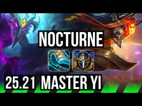 NOCTURNE vs MASTER YI (JGL) | 12/3/8 | NA Master | 25.21