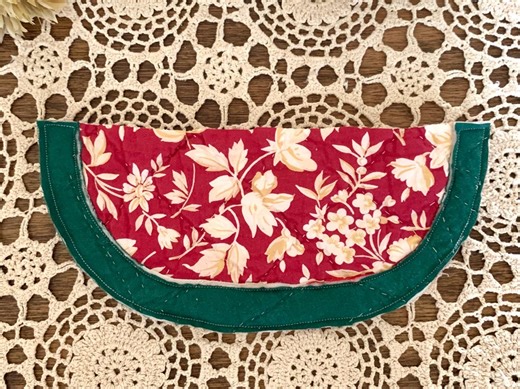 Vintage Quilt Hand Cut Watermelon Slice DIY Patchwork Quilt Piece Rustic Quilt Applique Piece Summer Watermelon Theme 5“ X 11” #1 - Etsy