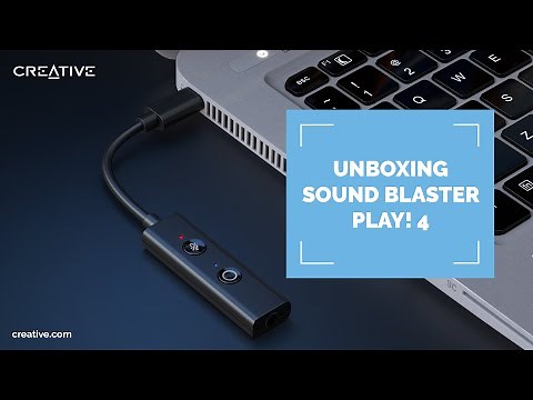 Sound Blaster PLAY!4 Unboxing