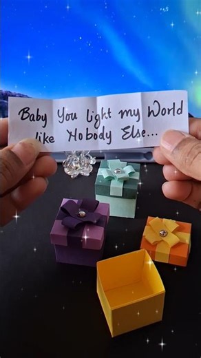 DIY Mini Gift Box 🎁 with Secret Message 💌 | Easy Paper Craft