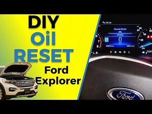 Ford Explorer Oil Change Light Reset (2020-2024) | Easy Step-by-Step Guide