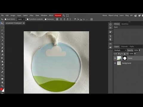 Acrylic Ornament Mock up Tutorial in photoshop/Photopea / etsy Psd Mock up Tutorial